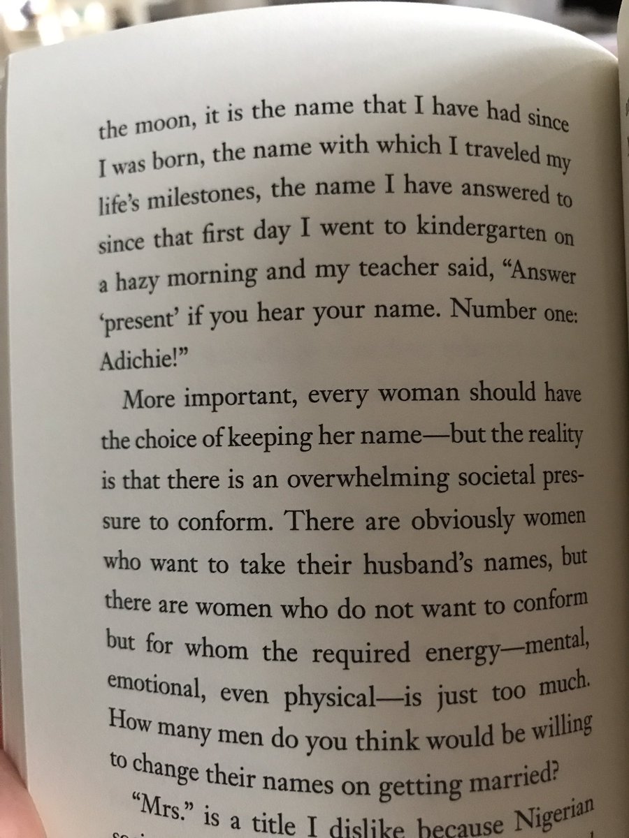 zoeinthecities's tweet image. Chimamanda Ngozi Adichie speaks for me in this... "Why won't you change your name?"