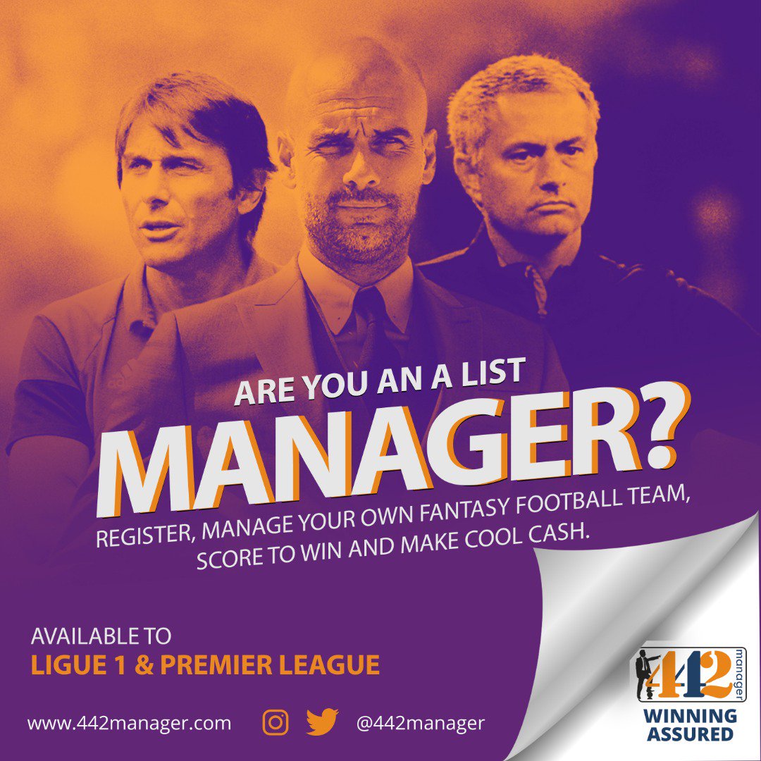 DemolaExpoze's tweet photo. Why don't you Join the league of managers to win Big this weekend via #442Manager
Play your fantasy team on https://t.co/mFDyb46XC3. Play the daily contest & cash out at the end of day.
Do you want to know what's certain?
👉Winning is Assured on #442Manager https://t.co/9UbD0cu7GL