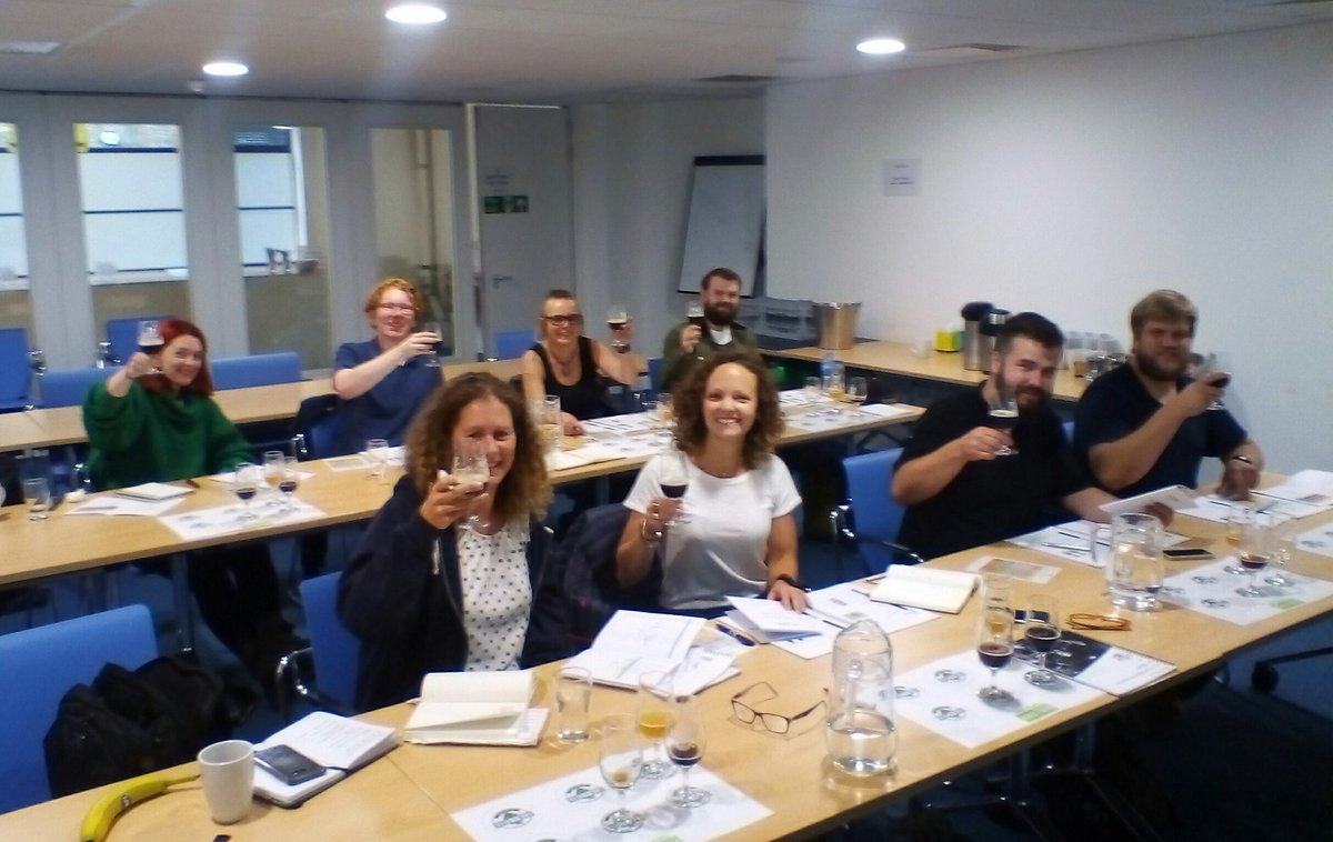 NigelSommelier's tweet photo. Good to be back @beerciderhq to tutor today's Advanced #beer course with @Wadworth amongst our delegates https://t.co/nSaw3cke8X