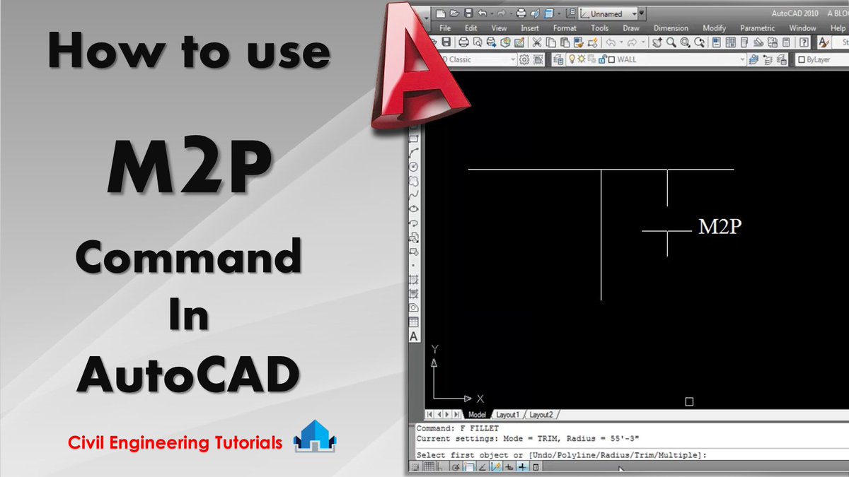 CIVILTutorials's tweet image. NEW VIDEO ..
AutoCAD #19 - How to use M2P Command in AutoCAD | AutoCAD Basics
youtu.be/WwPBin9UZjA
#CivilEngineeringTutorials 
#CivilTutorials 
#AutoCADCommands 
#AutoCADBasics