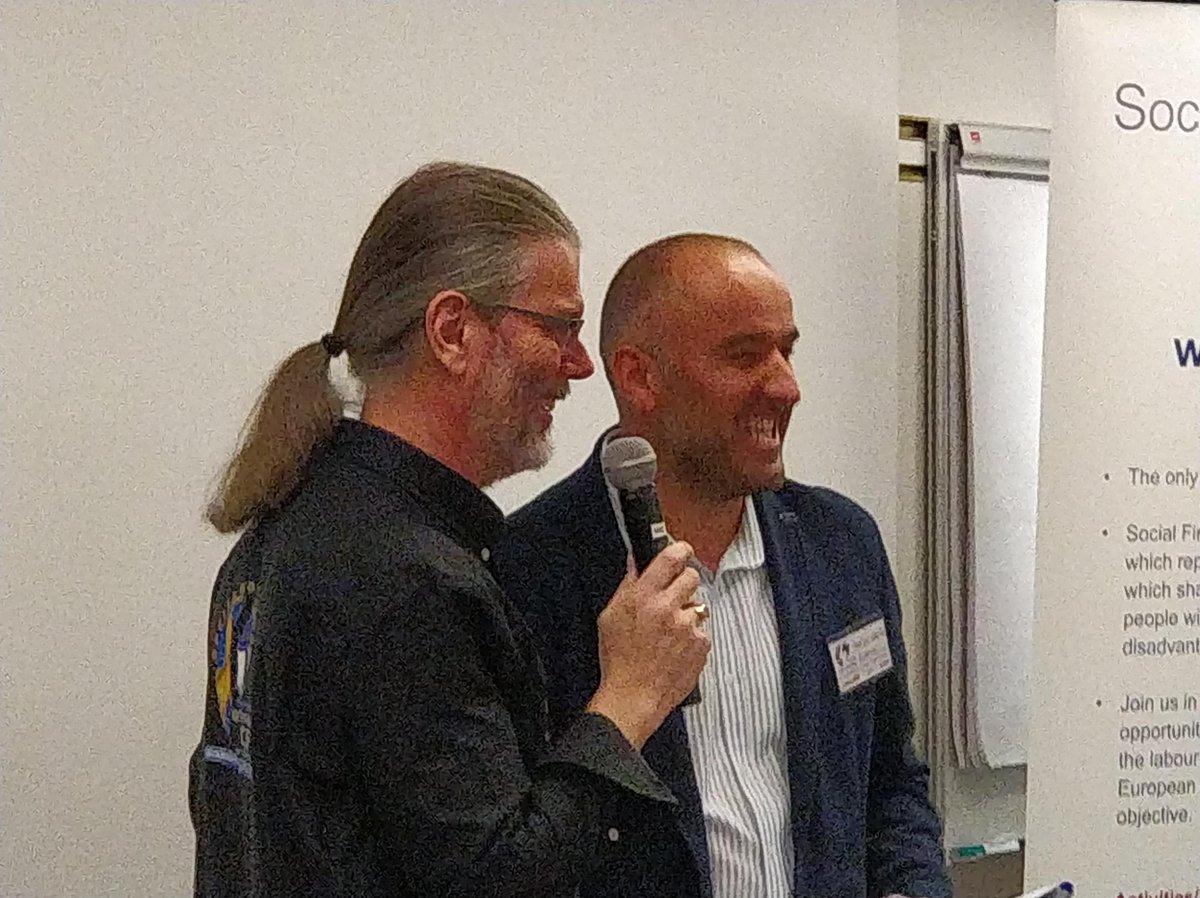 kyvytkayttoon's tweet image. Euroopan sosiaalisten yritysten järjestön Cefecin vuosiseminaari Silja Symphonylla pureutuu sosiaalisiin ratkaisuihin työllistymisessä. Puheenjohtaja Leif Wästfelt ja pääsihteeri Vasi Gafiuc avaavat tilaisuuden #cefec #socialsolutions