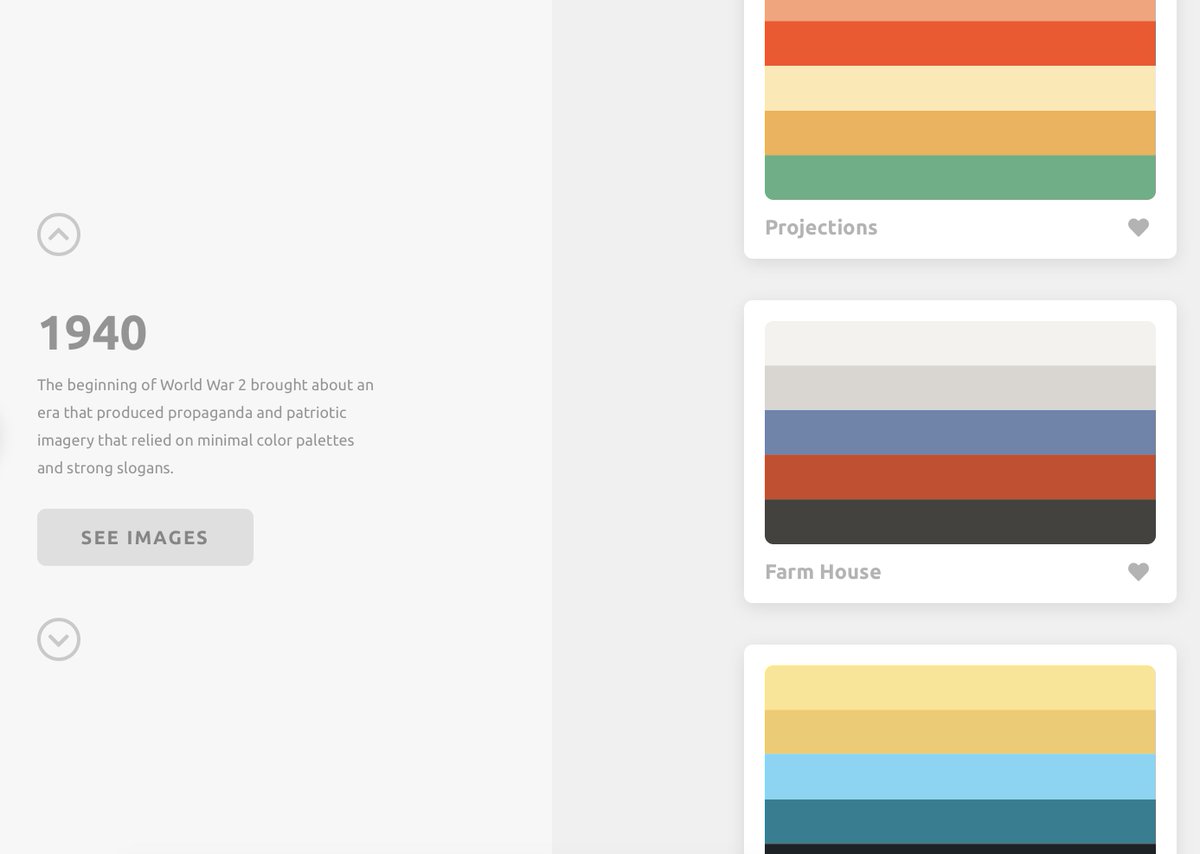 Mapping the colour palettes of different eras, based on iconic images of the time.
colorleap.app

thanks <a href="/dotmariusz/">Mariusz</a> <a href="/Colour_Library/">Colour Library RCA</a>
