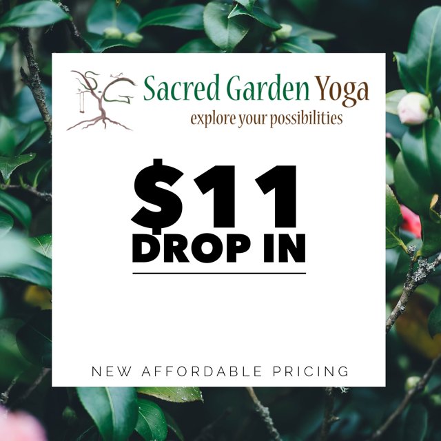 Sacred Garden Yoga On Twitter Big News New Affordable Pricing