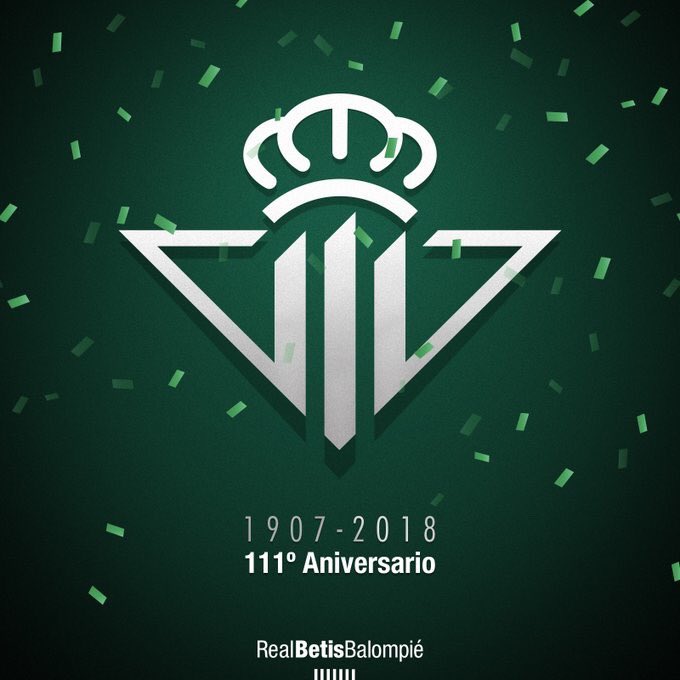 ¡Feliz aniversario, @RealBetis!💚

Es un orgullo formar parte de esta familia desde esta temporada y donde espero que podamos celebrar muchos éxitos juntos. #111Aniversario