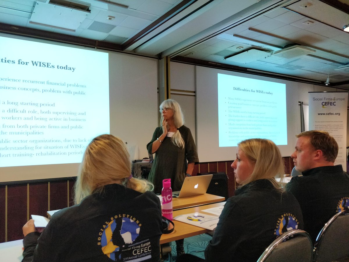 kyvytkayttoon's tweet image. Eva Laurelii ja Ulla-Carin Hedin #cefec #socialsolutions: työhön integroivan yhteiskunnallisen yrityksen käynnistäminen ei ole nopeaa tai helppoa, mutta hyvillä malleilla, yhteistyöllä ja yhteiskunnan tuella on saavutettavissa erinomaisia tuloksia.