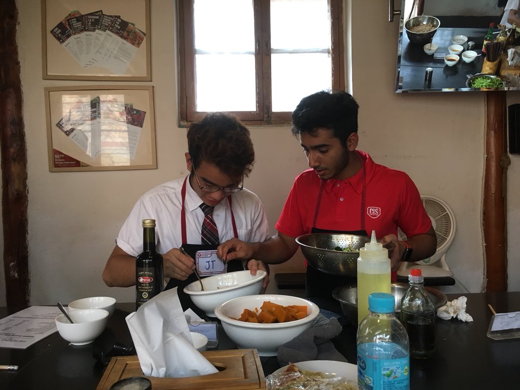 LeilaCISB's tweet photo. Great team building activities today with Gr 11. We went to #TheHutong where the students had a culinary challenge and a Scavenger hut in the hutongs. They were very engaged and enjoyed their day. #DPOrientation #IBCore #IBDP #myCISB https://t.co/xGehbKPTR8