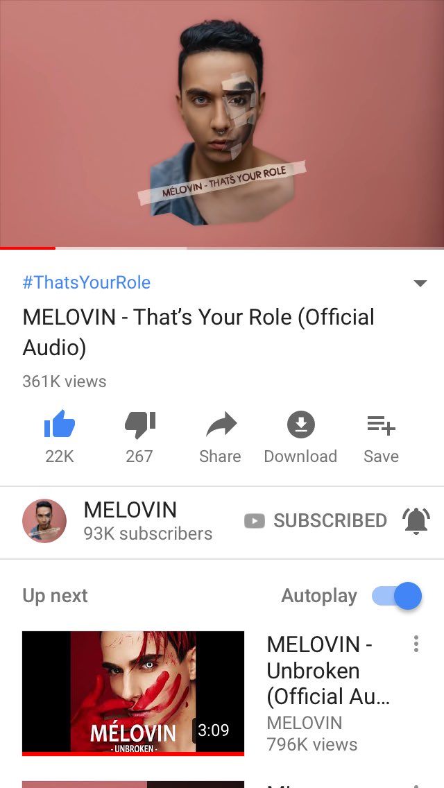 BabyyGukkie's tweet photo. Urgh I love @_MELOVIN_ I’m addicted to this song #ThatsYourRole https://t.co/7FLO87OpI7