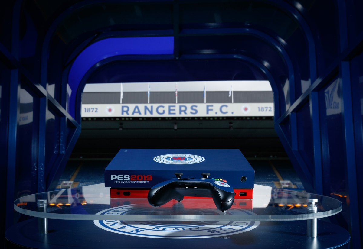 RangersFC's tweet image. 🎮 WIN: It's #VideoGamesDay, so we've teamed up with @Konami to giveaway another #RangersFC branded Xbox One console &amp;amp; controller.

Simply Follow &amp;amp; RT for the chance to win. We will pick one winner at random on Friday. Good luck! #PES2019