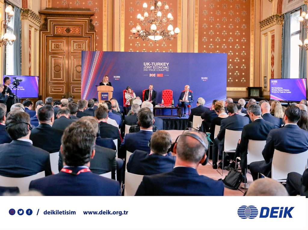 #İngiltere - #Türkiye İş Forumu,  <a href="/ticaret/">T.C. Ticaret Bakanlığı</a> Bakanımız <a href="/pekcan/">Ruhsar Pekcan</a>, İngiltere Uluslararası Ticaret Bakanı Liam Fox, DEİK Başkanımız <a href="/NailOlpak/">Nail Olpak</a>, Türkiye-İngiltere İş Konseyi Başkanımız Remzi Gür'ün katılımı ile #Londra'da gerçekleşiyor. #İşimizTicariDiplomasi