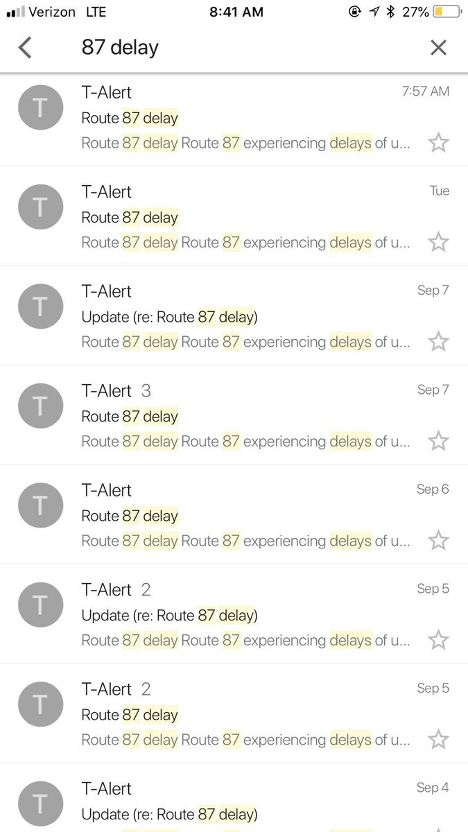 crankyface's tweet photo. @MBTA @CharlieBakerMA if the 87 bus is late every single day... what just not change the schedule to something reliable? #votebakerout https://t.co/bMom3rVR0w