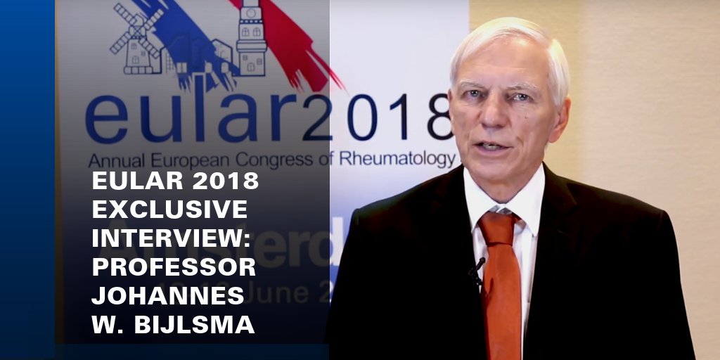 eular_org's tweet photo. Hear what EULAR President Professor Bijlsma thinks are some of the most important aspects of the EULAR Congress #EULAR2018 Watch the interview: https://t.co/04N0rkWvmt https://t.co/LH6vU1vvM6