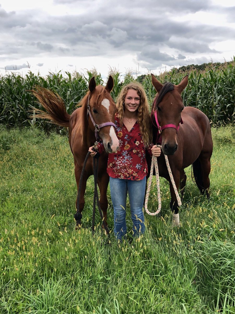 pariscoffin's tweet photo. I seriously got blessed with both of my babies❤️ #colttraining #wrangler #maebry #AQHA #babies https://t.co/vO1rqk2vjf