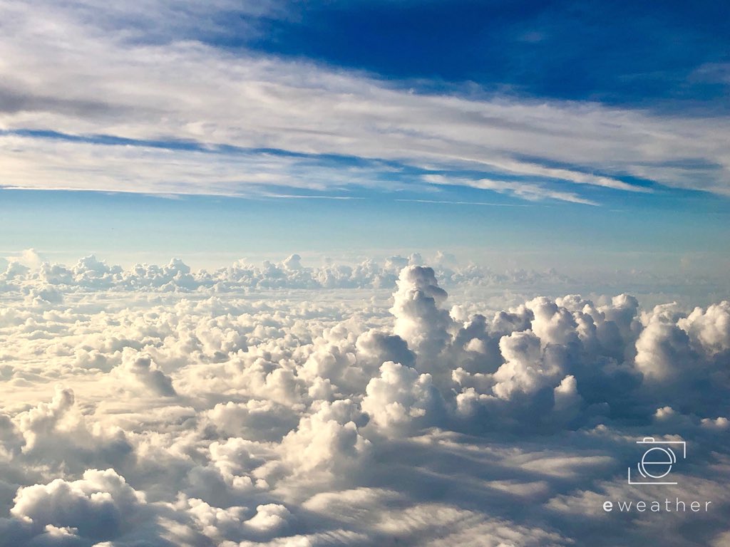 Eweather13's tweet photo. Wild #clouds over NC this morning as seen on approach to @FlyCLT! #stormhour
#CloudShadows
@EarthandClouds
@CloudAppSoc https://t.co/kZ7gxXi8Yj