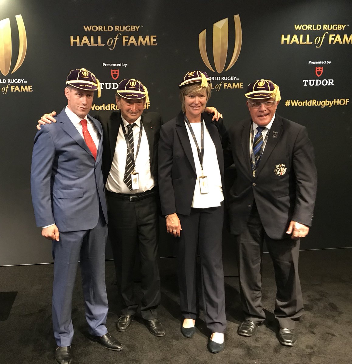 WorldRugby's tweet photo. Incredible day celebrating these five brilliant players. Congratulations to the World Rugby Hall of Fame 2018 Inductees #WorldRugbyHallofFame https://t.co/EKrLm1Kxnq