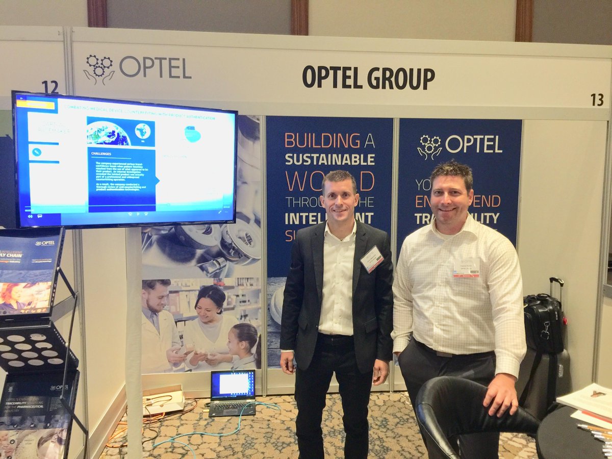 OptelGroup's tweet photo. It's day 2 at #NASCES18 in Chicago, the Must-Attend Event for #supplychain Executives.  Our team is discussing #digitalsupplychain transformation and #endtoendtraceability. https://t.co/Nmx4LazI0c