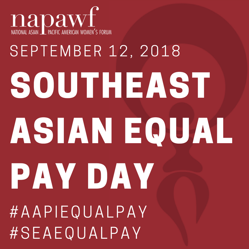 AAAJ_AAJC's tweet image. Today is Southeast Asian Equal Pay Day. Southeast Asian and Pacific Islander women experience some of the widest pay gaps. Join @NAPAWF for a Twitterstorm at 2PM ET to talk about this disparity and the #ModelMinorityMyth. #SEAEqualPay