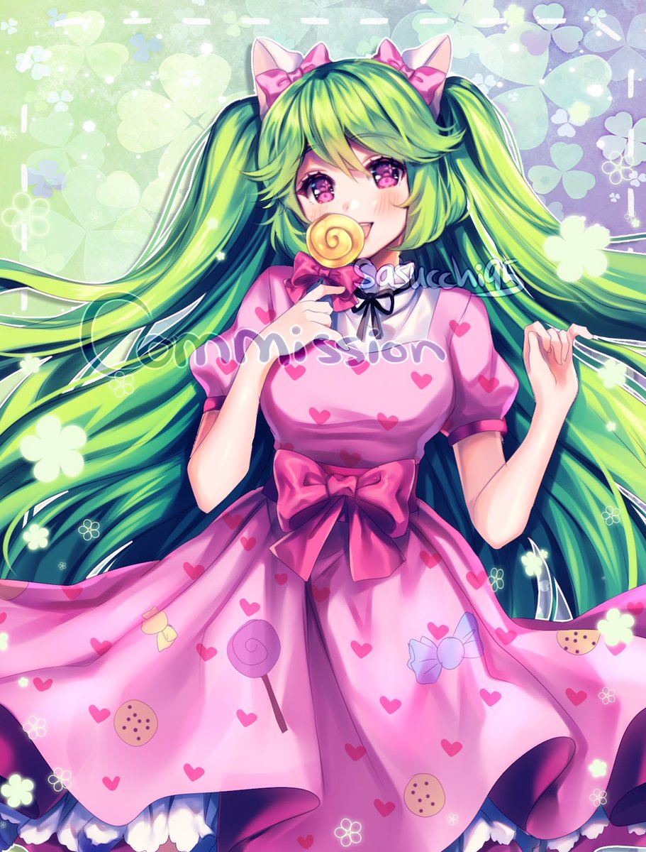 Colored sketch commission for @CandyMeow_Art 💚