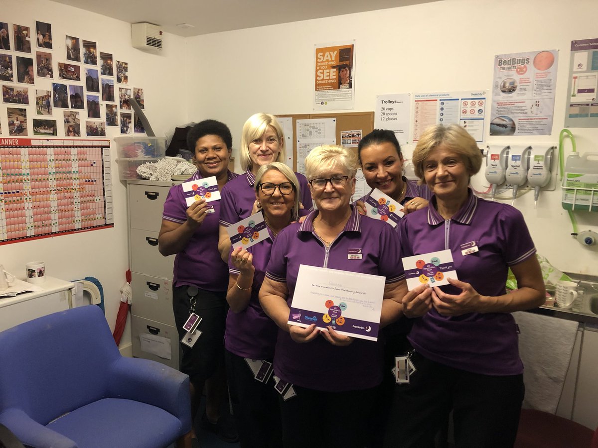 Housekeeping appreciation week at Gloucester barnwood. Recognising some amazing team members for sticking with it through a tough year. The main thing has been kept the main thing throughout. Our reward is coming. Refurb has commenced.... <a href="/Nick_Smethurst/">Nick Smethurst</a> <a href="/AndyFr4ncis/">AndyFr4ncis</a> <a href="/SDEBDD/">simon ewins</a>