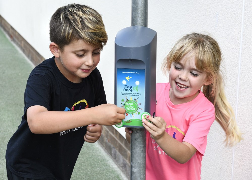 BTSSwindon's tweet photo. Has your school handed out materials to play? Children will receive a Beat the Street fob from their school as well as a card for one family member to sign up and play with. @SwindonCouncil #beatthestreet #swindon https://t.co/Lm2UdCcP6m