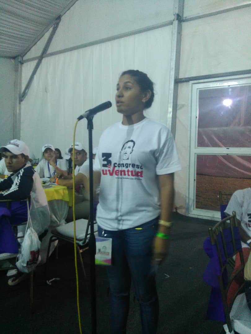 fcu_unerg's tweet photo. Nuestra Presidenta @AnyMechii Represento nuestra UNERG y acompaño a los Delegados y las Delegadas de Guarico ante el 3er Congreso de la @JuventudPSUV #3erCongresoJPSUV #VenezuelaSeRespeta #12Sep https://t.co/8iRCBFvsM1