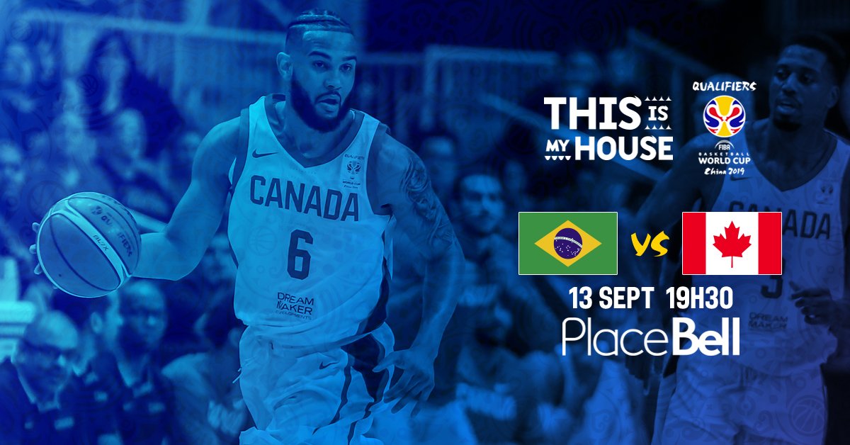 Ready to rep Team 🇨🇦 tomorrow at @Place_Bell in Laval #WeAreTeamCanada #FIBAWC #ThisIsMyHouse