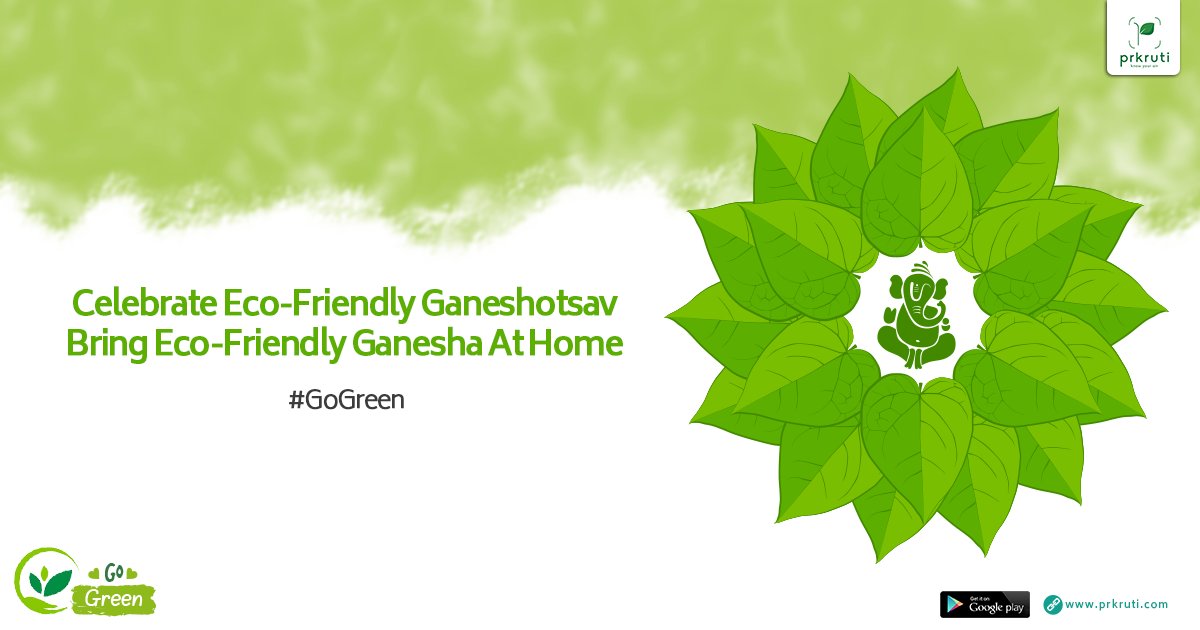 prkruti_air's tweet photo. This Ganesh Chaturthi conserve environment and bring Eco-Friendly Ganesha idol and Go Green.
Install @prkruti_air : https://t.co/jShgfkpRJc
Download Prkruti: https://t.co/rHcsnCuKF8
#Prkruti #Airpollution #GaneshChaturthi
#AirQuality #GaneshChaturthi2018
#GoGreen https://t.co/Xq3YMIBMau