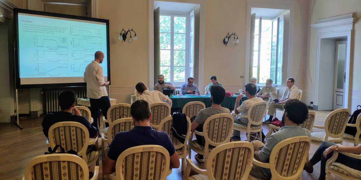 esocc2018's tweet photo. For #PhD #symposium, Eloriment Klinaku presents "The slinshot approch-model-driven engineering the coordination of autoscaling mechanisms for elastic cloud applications" 
@esocc2018 https://t.co/0cWUxgONnA