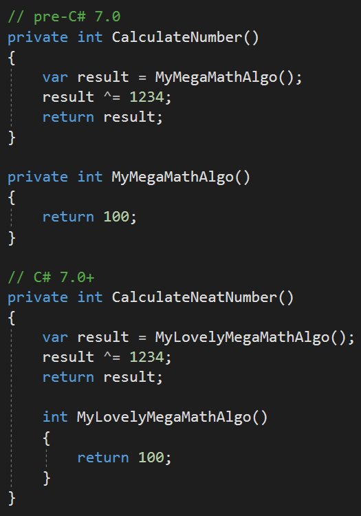 dmitriy_focus's tweet image. ๐ก#Unity3D 2018.3 Beta Scripting Gems!
We have Roslyn and C# 7.2!
Part 1 of most nice features:
- out Variables
- Pattern Matching
- ref locals and returns
- local functions
#unitytips