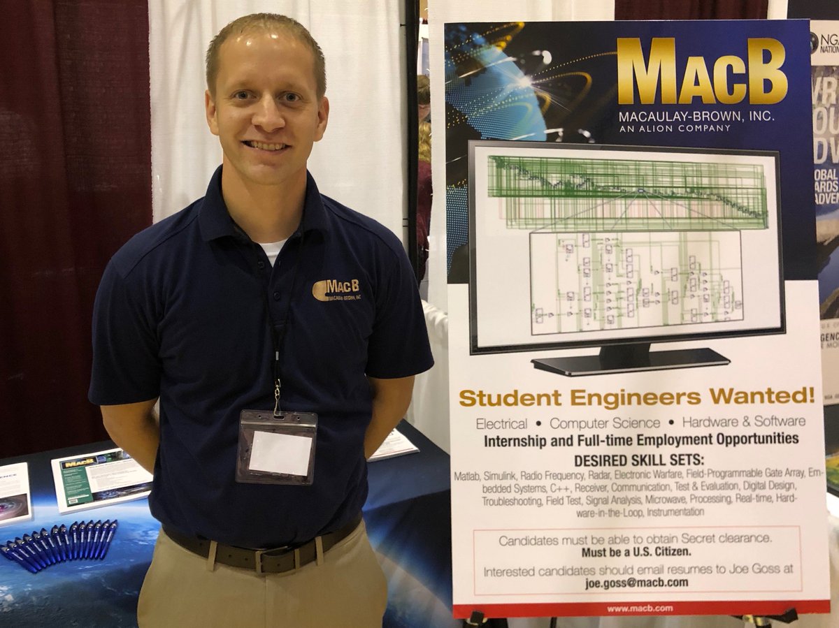 MacB_Careers's tweet photo. We are all set up and excited to meet all of @VTEngineering finest students! Make sure to stop by Booth 609 and talk to Joe about @MacB_Inc opportunities! #Booth609 #Internships #CareerFair #InternWithUs #WhyMacB https://t.co/zwDrsNyeHC