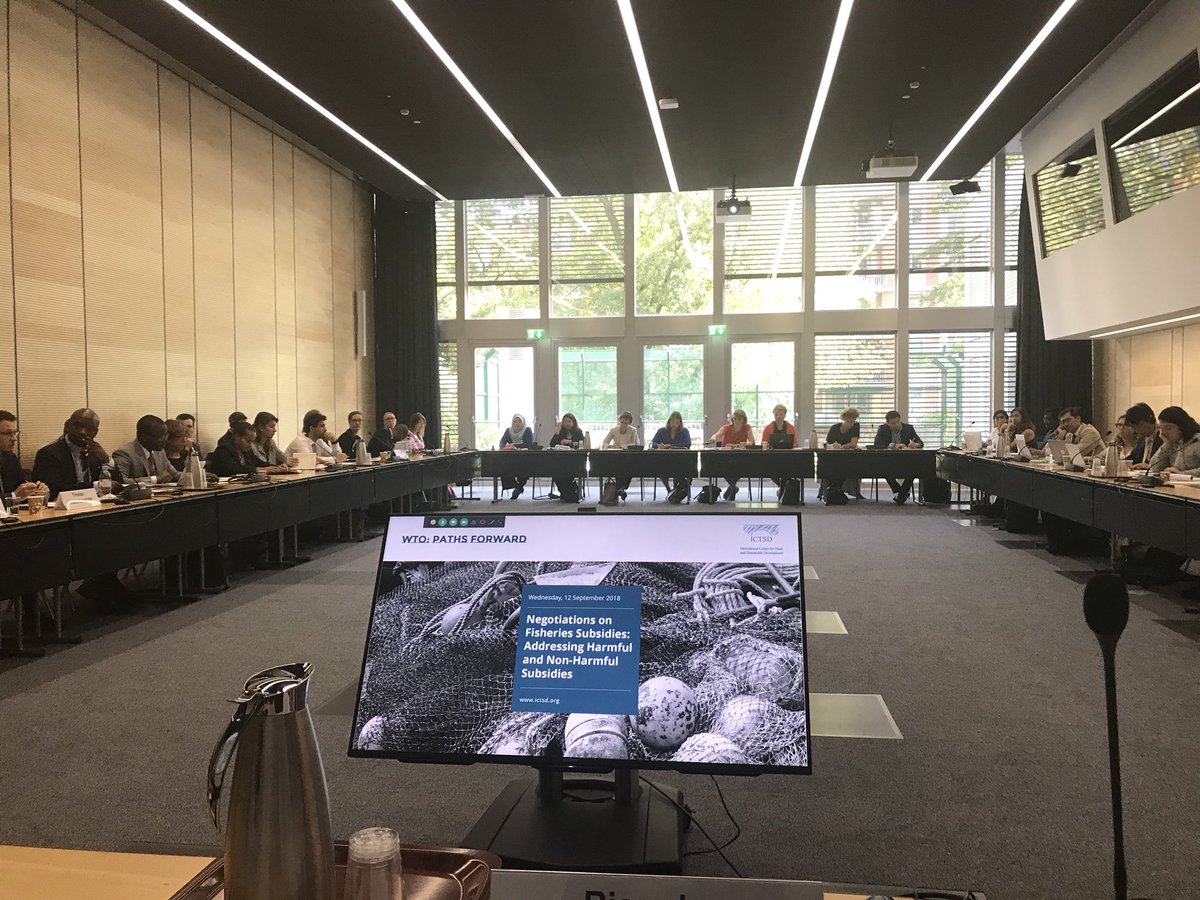 RMelendezOrtiz's tweet photo. Full house day 2
@ICTSD #WTOPathsForward dialogues in support of negotiations on #fisheries subsidies #SDG14 w Andrés Cisneros-Montemayor, Dyhia Belhabib, C-C Schmidt #Oceanomics-Australia’s Selvany Sen, Alan Yanovich, Isabel Jarrett https://t.co/UEWcQgUcJs https://t.co/CywbkeD9lK