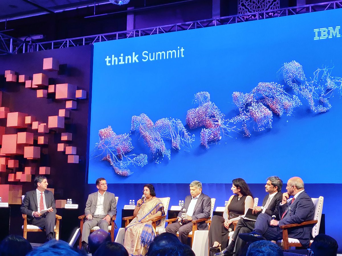 SriramShankara1's tweet image. Who's who of the Indian enterprise as eminent panelists at the IBM Think Summit at Mumbai
#IBMThinkSummit #ibm_in