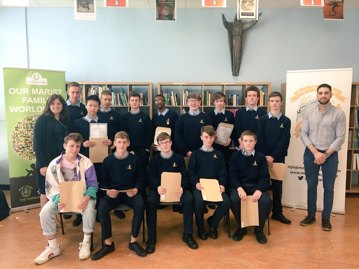 moylepark's tweet photo. Great excitement today and huge congratulations to all our students on their #JuniorCert2018 results. #proud https://t.co/FVlxpUjmMU