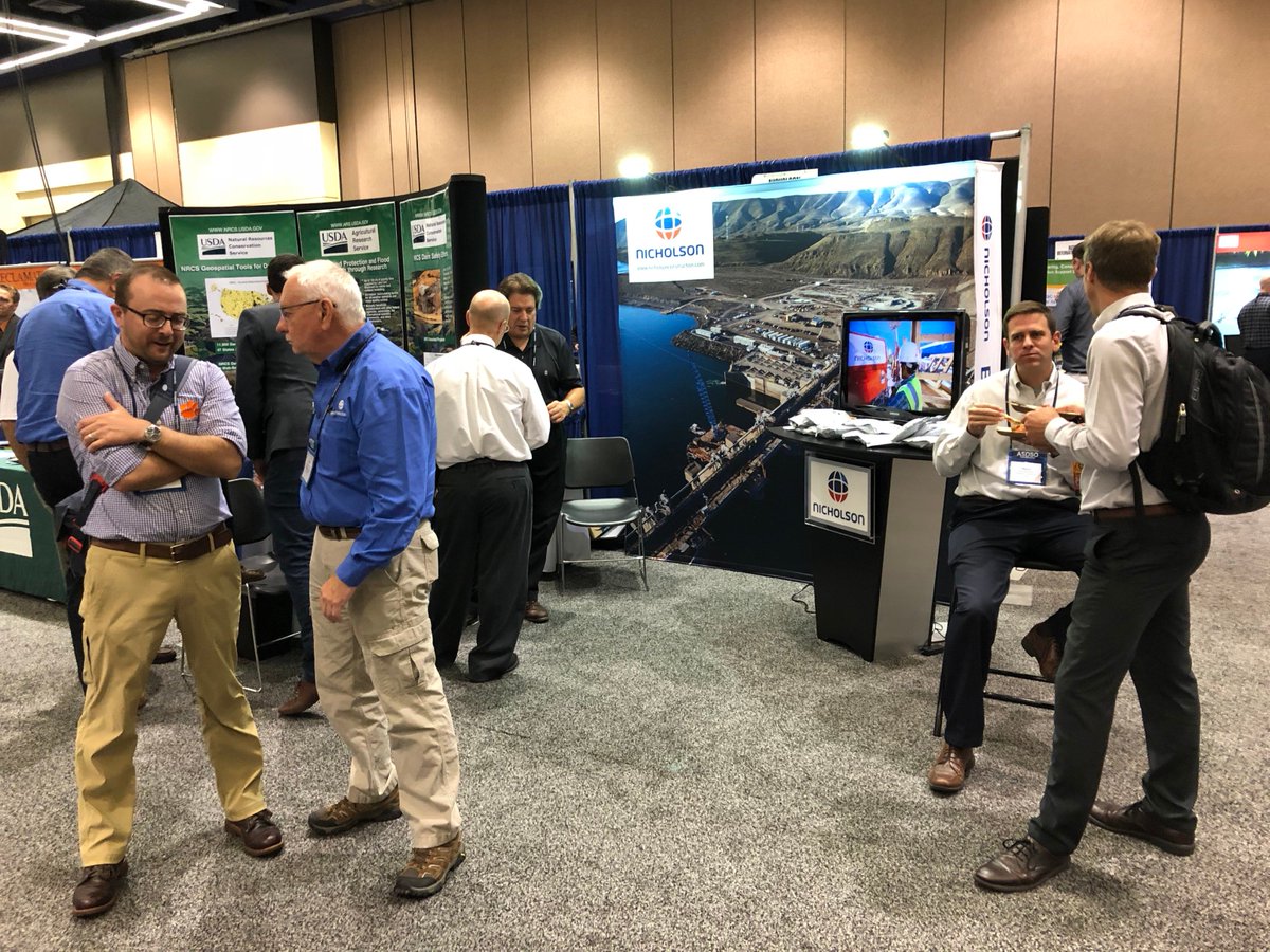 NicholsonConst's tweet image. We&apos;ve been busy at @Dam_Safety #DamSafety18 in Seattle, presenting &amp;amp; discussing dam solutions...and we&apos;ll be around today, too! Stop by Booth 222 before the conference wraps up #buildonus #damsolutions