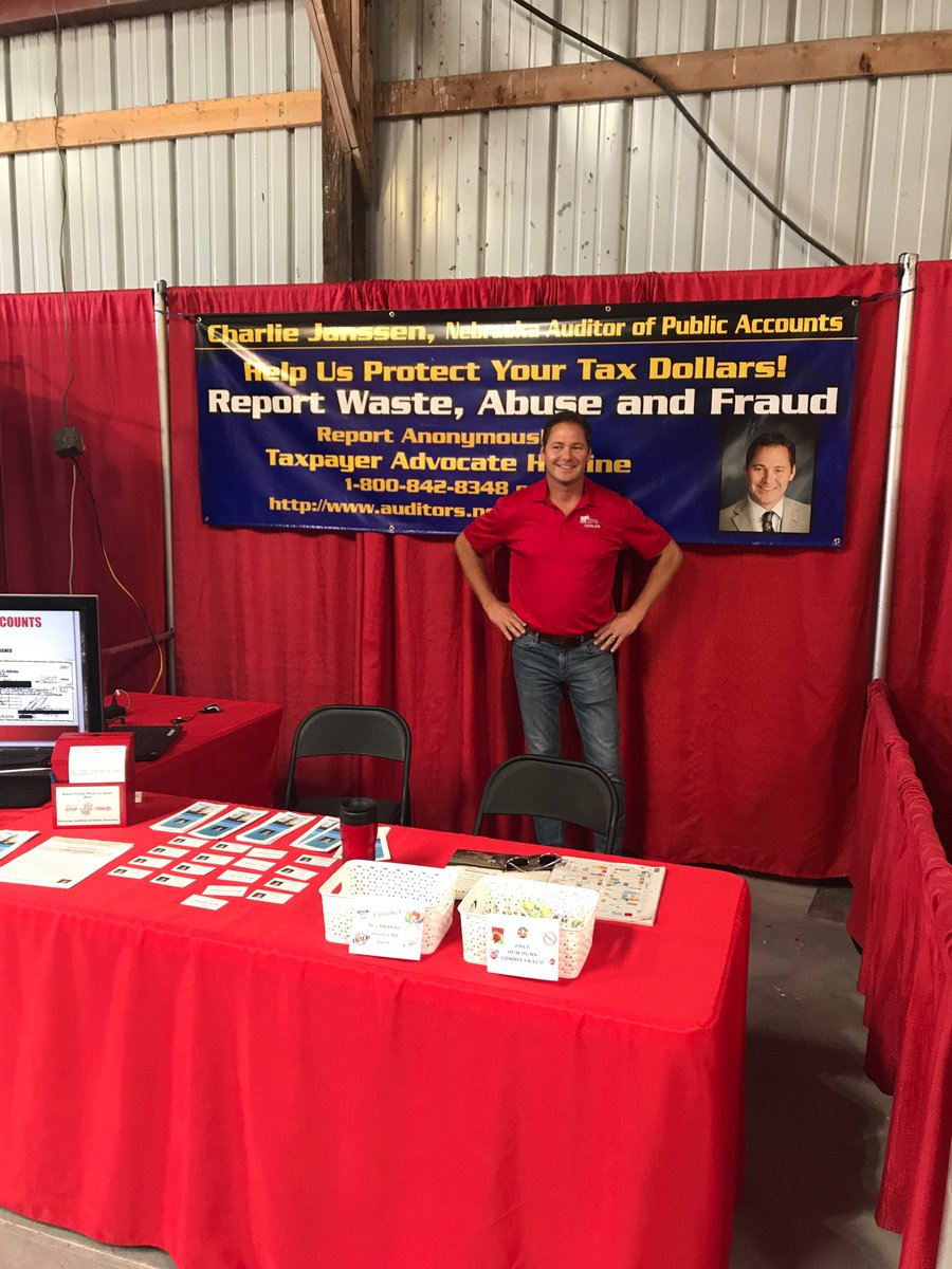 Charlie Janssen (@charlie_janssen) on Twitter photo We have been out <a href="/HHDays/">Husker Harvest Days</a> talking with Nebraskans about harvesting out waste, fraud, and abuse. Tips from the public are an important part of assuring our tax dollars are used appropriately. #StopWasteFraudAbuse We have been out <a href="/HHDays/">Husker Harvest Days</a> talking with Nebraskans about harvesting out waste, fraud, and abuse. Tips from the public are an important part of assuring our tax dollars are used appropriately. #StopWasteFraudAbuse