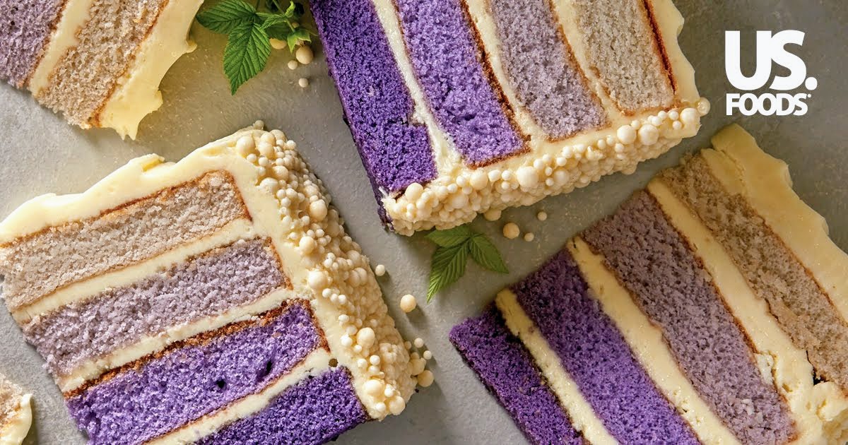 USFoods's tweet image. All the layers!  All the shades! This gorgeous Black Raspberry #Ombre #Cake is ready to start your next social media menu craze: goo.gl/faA2vX