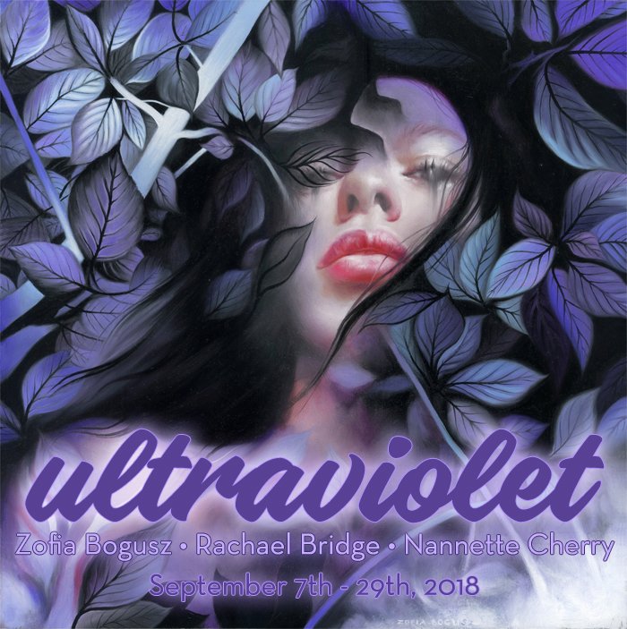 Don’t miss “Ultraviolet,” a recently opened #exhibition of #paintings by Nannette Cherry, Zofia Bogusz, and Rachael Bridge! It runs at <a href="/LRgallery/">Last Rites Gallery</a> at 325 West 38th Street, #NYC through September 29.