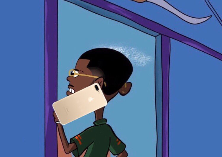 Douggie_Freshh's tweet photo. Potna: “I’m outside”
Me: nigga no tf u not I’m looking outside 
Potna: “bitch u finna see me rn” https://t.co/aYj5QjrRCx