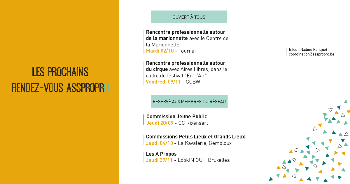 asspropro's tweet image. A vos agendas : les prochains rendez-vous @asspropro !