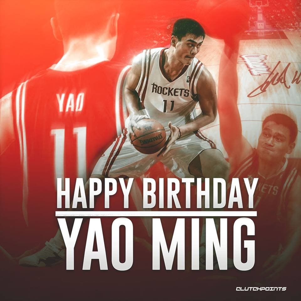 Happy 38th birthday to one of the most influential players in the history of the NBA, the great Yao Ming  