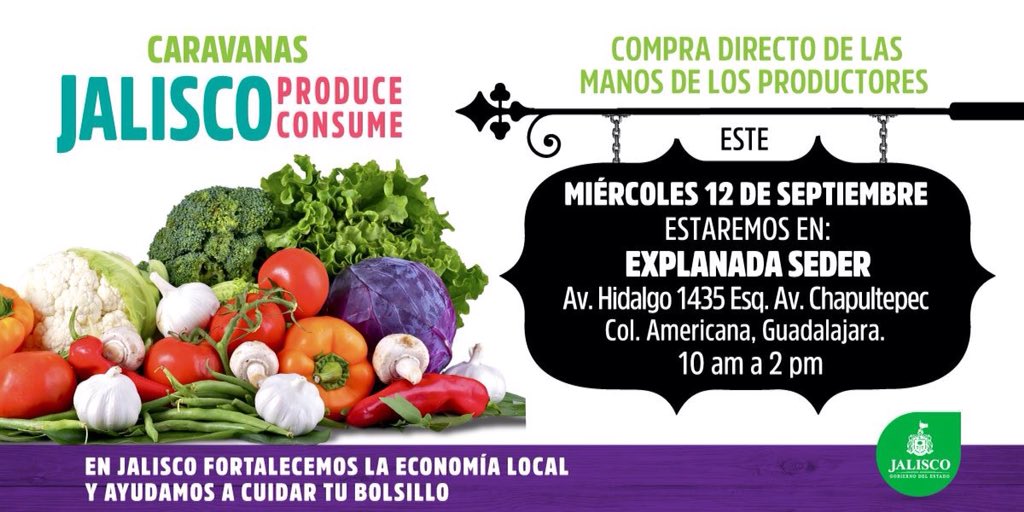 AndreaMarquezV's tweet image. La Caravana #JaliscoProduceJaliscoConsume estará hoy en la explanada de la @JaliscoSEDER. ¡No faltes!

#JaliscoEsLíder
#JaliscoSigueAdelante

@AristotelesSD @GobiernoJalisco