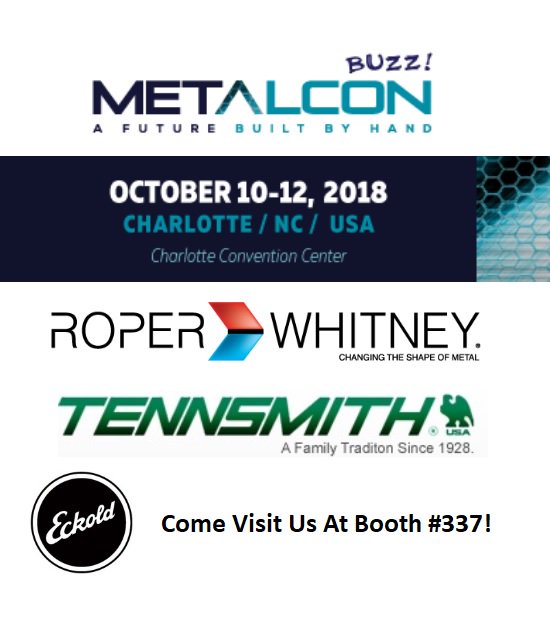 roper_whitney's tweet photo. One More Month Until #Metalcon! Come visit us at Booth #337 and see the all new Automax+, the #Eckold product line, and more exciting new things from #RoperWhitney and #Tennsmith!
https://t.co/m1E3v8d500 https://t.co/7mNp2QX207
