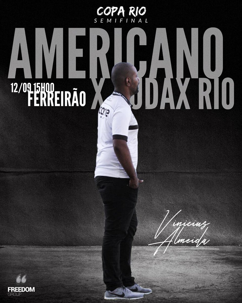 coach_almeida's tweet photo. Hoje tem @Americano_FC contra o Audax de novo. Dessa vez na #CopaRio! Vamos juntos iniciar a luta pela vaga na grande final. Vamos, Canão!!
#IssoAquiÉAlvinegro
#HonraNoVencer
#DiaDeJogo #AmorAoFutebol https://t.co/tb4aUTHPhP