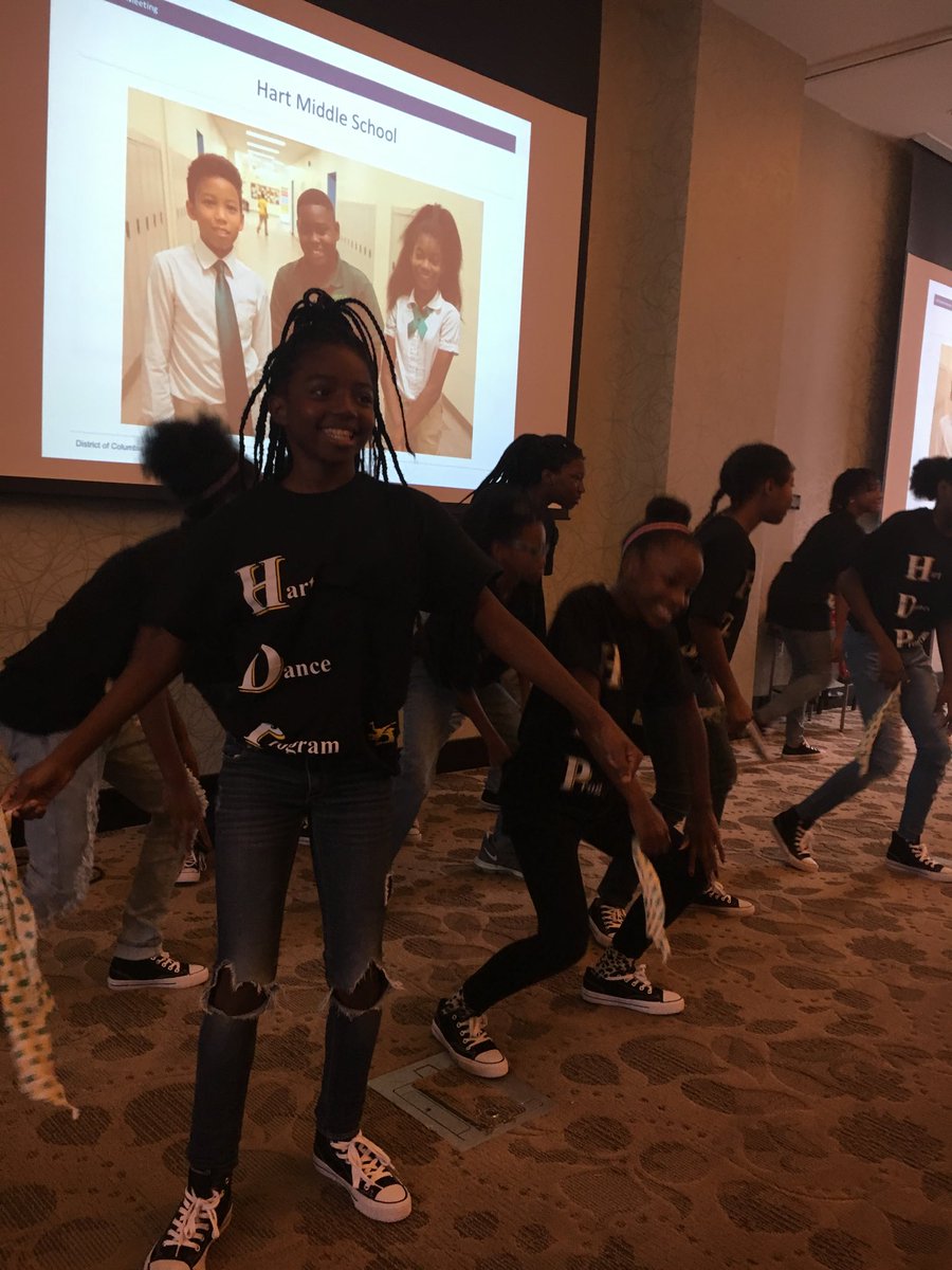 ⁦<a href="/CharlesHartMS/">Hart Middle School</a>⁩ Dance Team slays the All Hands Meeting!