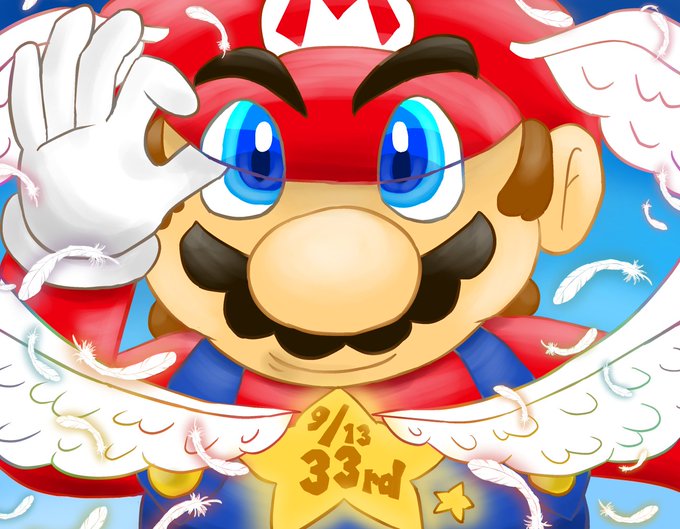 スーパーマリオブラザーズ33周年のtwitterイラスト検索結果 古い順