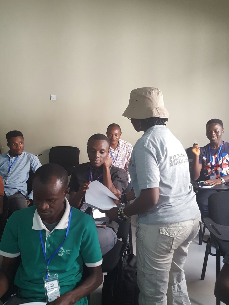 Exam time for our participants. Time to assess what everyone has learn on birds. No cheating allow😆😆..no team work..just yourself ..silience!!!
<a href="/ncfnigeria/">NCF</a> <a href="/ElizadeUni/">Elizade University</a> <a href="/aploritwit1/">APLORI</a>
<a href="/oslouniversity/">university of oslo.</a>
<a href="/BirdNigeria/">Nigeria Bird Atlas Project</a> <a href="/FMEnvng/">Environment Ministry</a>
<a href="/JEnvironmentNG/">Jewel Environmental Initiative</a>
<a href="/ClimateActionNG/">Climate Action</a> <a href="/TheWCS/">WCS</a>
<a href="/WCS_Nigeria/">WCS Nigeria 💚</a>