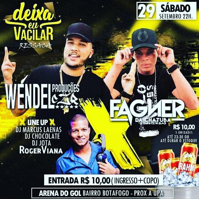luismarcardozo's tweet photo. DE I X A EU VAC I L A R  - A FESTA
🛑🛑🛑🛑🛑🛑🛑🛑
2 9  /  S E T E M B R O 22H
S     Á    B     A     D    O
A R E N A  D O  G O L
(Bairro Botafogo - NI)
➖➖➖➖➖➖➖➖

P U M B A  L A  P U M B A- 06/OUT
💓M C  N I C K
🇨🇴DJ LELE DO PISTINHA

CAMPO DO CLUBE DA MATA 
(M.COUTO) https://t.co/MR48ewmVB5