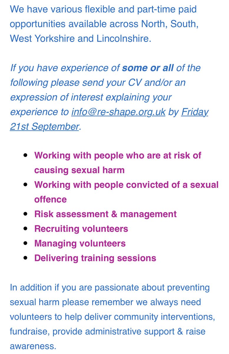 reshapeOrg's tweet image. Fancy joining our wonderful team? We are recruiting .... pls RT