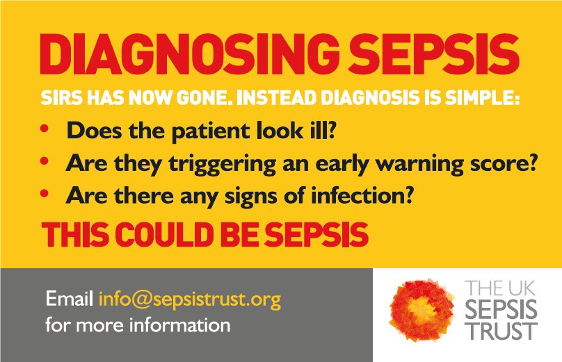 amotherwithout's tweet photo. September is #Sepsis awareness month.  

#12 Fact 

Delivering the Sepsis 6 within one hour is one of the most effective life-saving treatments in medicine. This was devised by @SepsisUK Et al and is used in over 30 countries worldwide. 

Just ask #CouldItBeSepsis https://t.co/ofmOa2SiDY