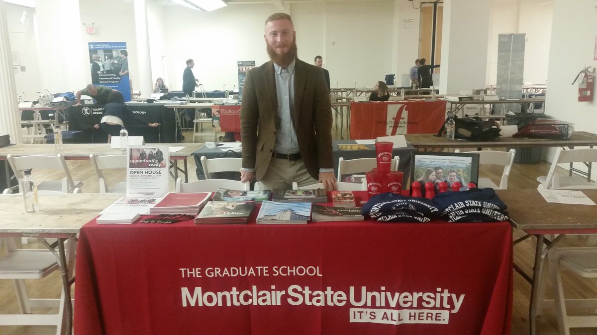 tgsmsu's tweet image. The Graduate School is at the @idealist Fair in New York City! Stop by our booth to say hi to our recruiters, Jeff (pictured) and Isabella, and learn more about our programs.