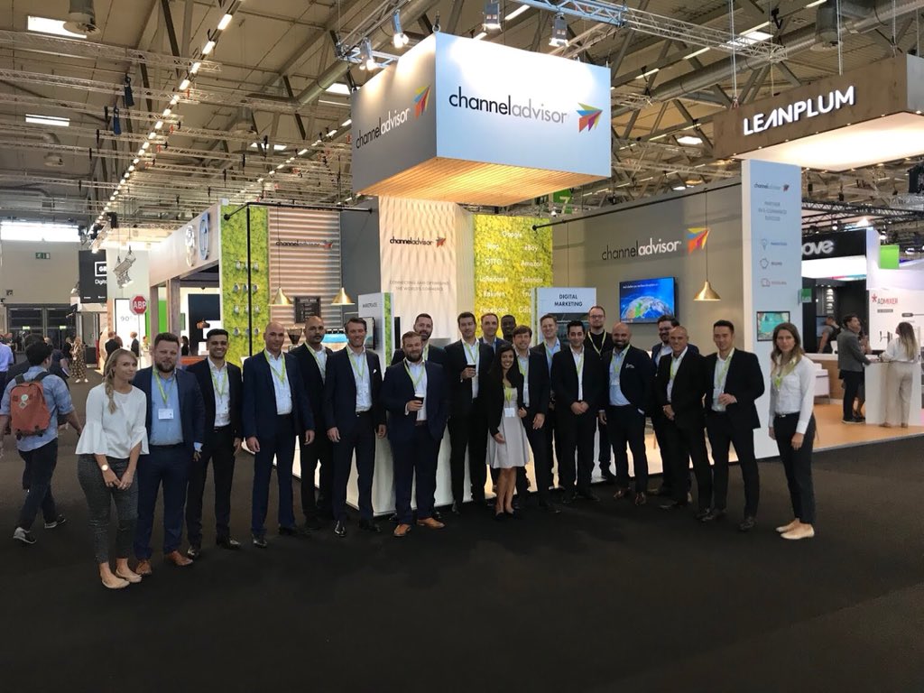 ChAdvisorDE's tweet photo. Das Dreamteam von Channeladvisor bedankt sich für  interessante Gespräche und Begegnungen am ersten #dmexco Tag. #dmexco2018 https://t.co/WBtFqbOXEJ